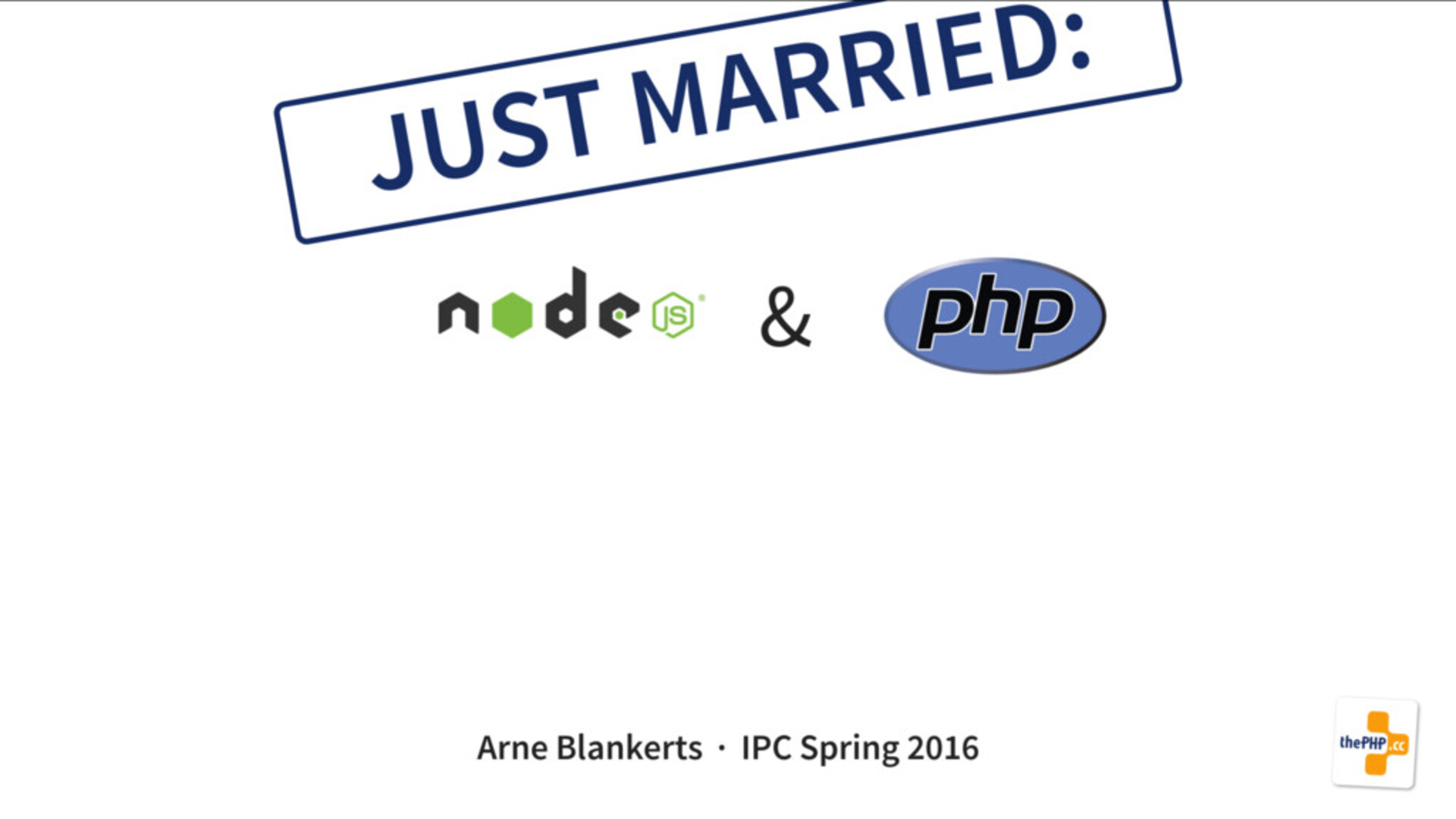 Just married: Node.js and PHP