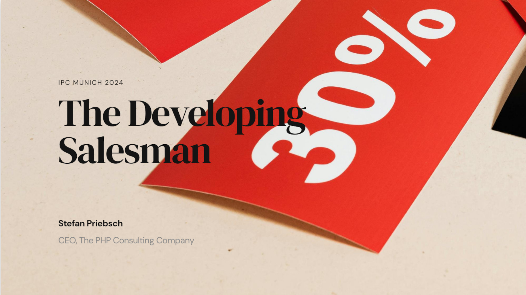 The Developing Salesman